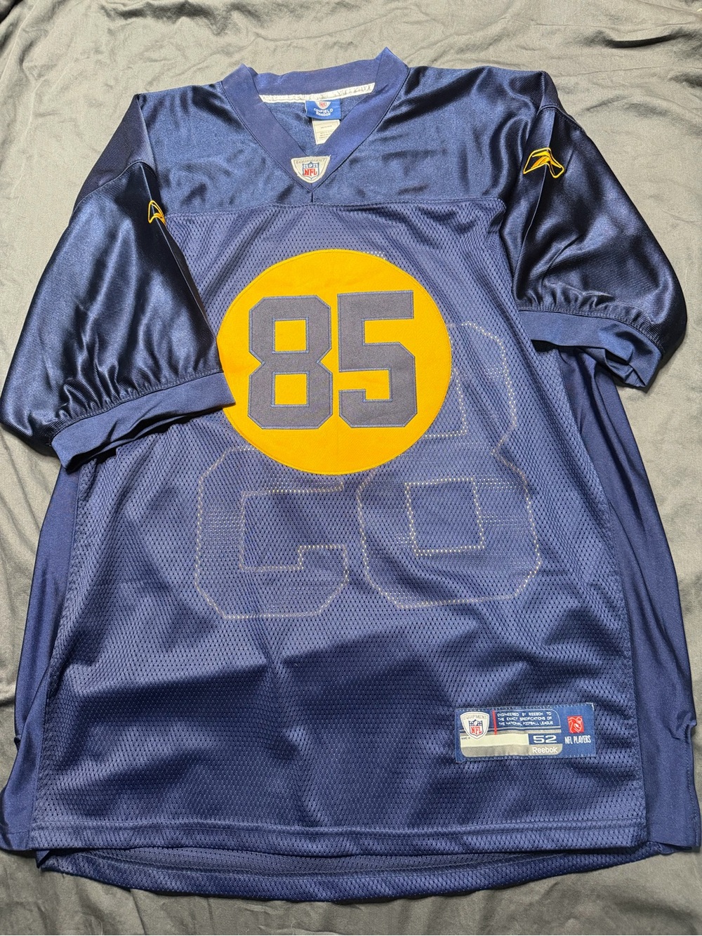 Reebok Navy Jennings Retro Jersey #85